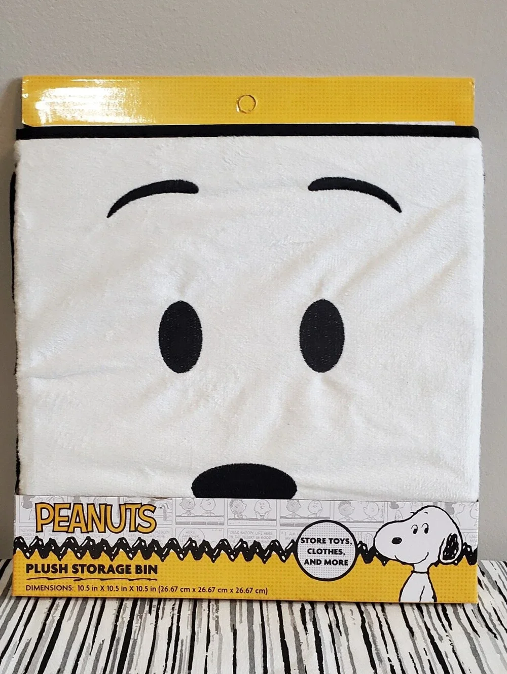 Peanuts Plush Snoopy Storage Bin with Ears and Handles